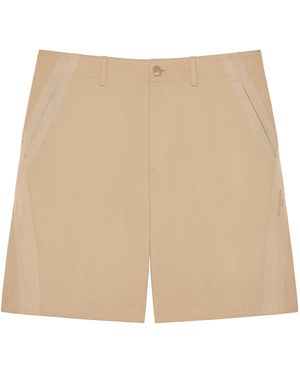 Givenchy Cotton Grosgrain-Trim Shorts - Natural