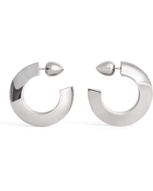 Alaïa Edge Hoop Earrings - Metallic