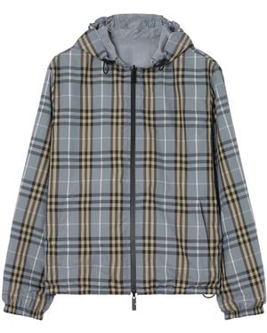 Burberry Reversible Check Print Jacket - Grey