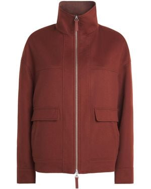 Yves Salomon Wool-Cashmere Reversible Jacket - Red