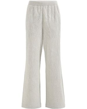 Brunello Cucinelli Sparkling Lace Jersey Track Trousers - Grey