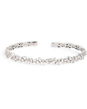 Suzanne Kalan And Diamond Classic Sparkler Bangle - White