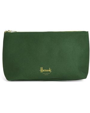 Harrods Logo Cosmetic Bag - Green