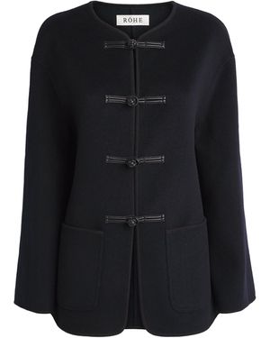 Rohe Cashmere-Wool Pankou Jacket - Black