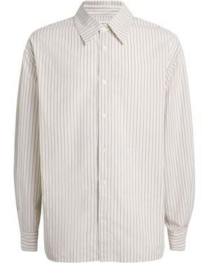 Agolde Cotton Stripe Aurel Shirt - White