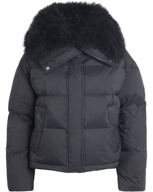 Yves Salomon Down Technical Puffer Jacket - Black