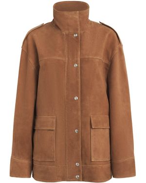 Anine Bing Goat Suede Roux Jacket - Brown