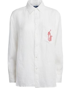 Polo Ralph Lauren Linen Sport Shirt - White