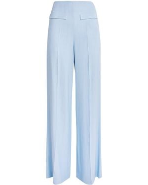 Sandro Wide-Leg Trousers - Blue