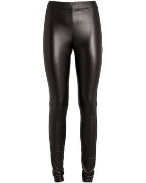 JOSEPH Leather Stretch Leggings - Black