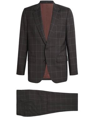 Paul Smith Checked Two-Piece Suit - Black