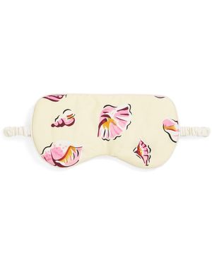 Olivia Von Halle Cotton Shells Audrey Eye Mask - Pink