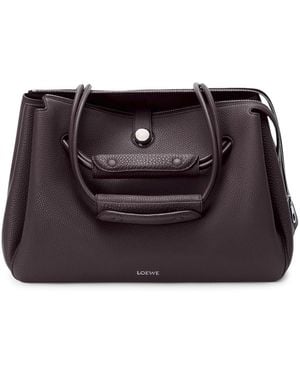 Loewe Large Leather Madrid Shoulder Bag - Black