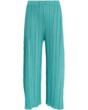 Pleats Please Issey Miyake Mellow Pleats Trousers - Blue