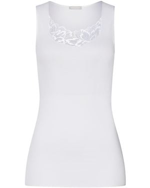 Hanro Cotton Belen Tank Top - White