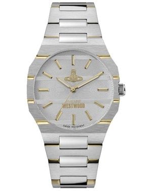 Vivienne Westwood Stainless Steel The Bank Watch - Grey