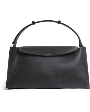 Studio Nicholson Shiboru Leather Shoulder Bag - Black