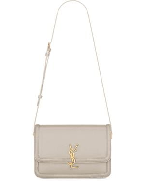 Saint Laurent Medium Solferino Satchel - White