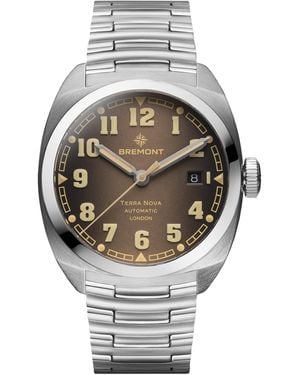 Bremont Stainless Steel Terra Nova Date Watch - Metallic