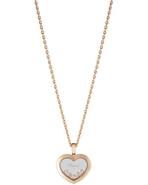 Chopard And Diamond Happy Diamonds Icon Pendant - Metallic