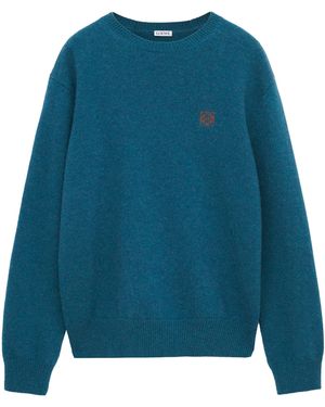 Loewe Wool Anagram Jumper - Blue