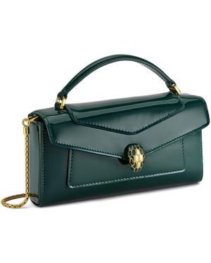 BVLGARI Serpenti Forever Cross-Body Phone Bag - Green