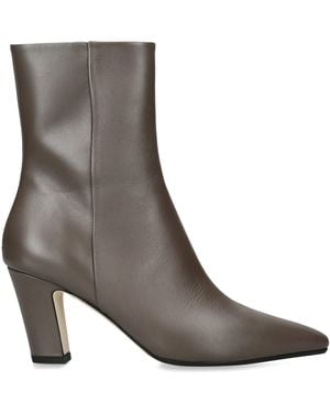 Aeyde Leather Maris Ankle Boots 75 - Brown