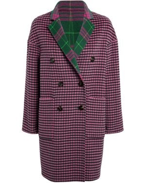 MAX&Co. Wool-blend Reversible Riccardo Coat - Purple