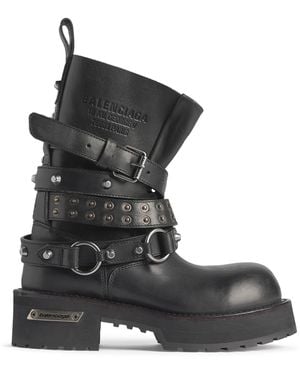Balenciaga Calfskin Venom Biker Boots 20 - Black