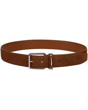 Christian Louboutin Chambeliss Suede Belt - Brown