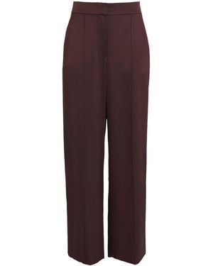 Jonathan Simkhai Satin Wide-Leg Kyra Trousers - Purple