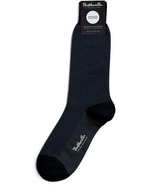 Pantherella Pin Dot Socks - Blue