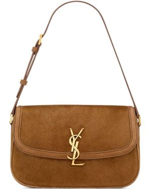 Saint Laurent Medium Soferino Shoulder Bag - Brown