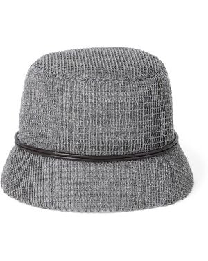 Brunello Cucinelli Monili-Detail Bucket Hat - Grey