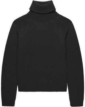 Tom Ford Virgin Wool-Cashmere-Mohair Rollneck Sweater - Black