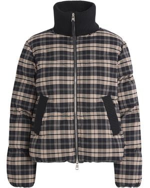 Varley Brushed-Flannel Check Bryony Puffer Jacket - Black