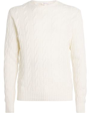 Ralph Lauren Cashmere Cable-Knit Sweater - White
