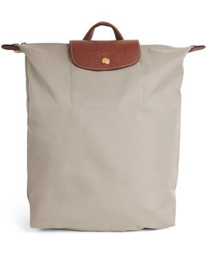 Longchamp Medium Le Pliage Backpack - Brown