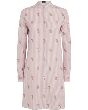 Etro Cotton Paisley Stripe Shirt - Pink