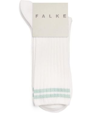 FALKE Cotton-Blend Play Me Socks - White