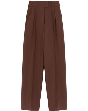 Valentino Mohair Tailored Trousers - Brown