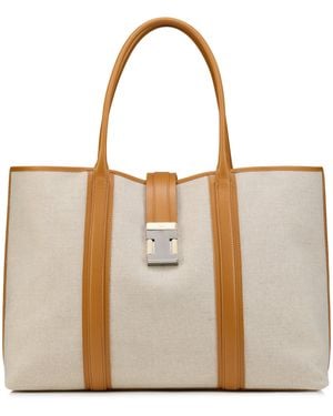 Christian Louboutin Nox Canvas Tote Bag - Brown