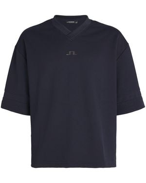 J.Lindeberg Mesh-Jersey Milos T-Shirt - Blue
