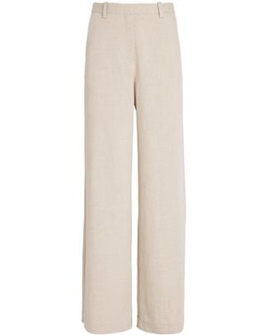 Maje Wide-Leg Trousers - White