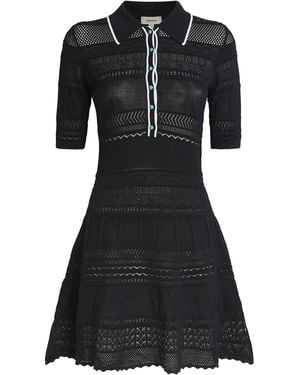 L'Agence Knitted Dakoa Mini Dress - Black