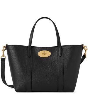 Mulberry Mini Leather Bayswater Tote Bag - Black