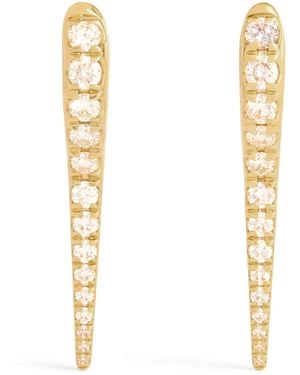 Melissa Kaye And Diamond Lola Neeedle Earrings - Metallic