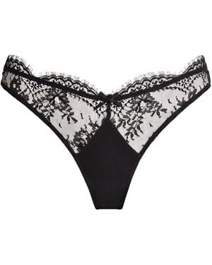 Fleur du Mal Lace Frankie Thong - Black