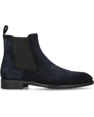 Magnanni Suede Madison Chelsea Boots - Blue