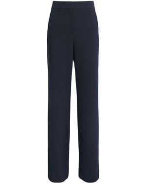 Veronica Beard Tonelli Wide-Leg Trousers - Blue